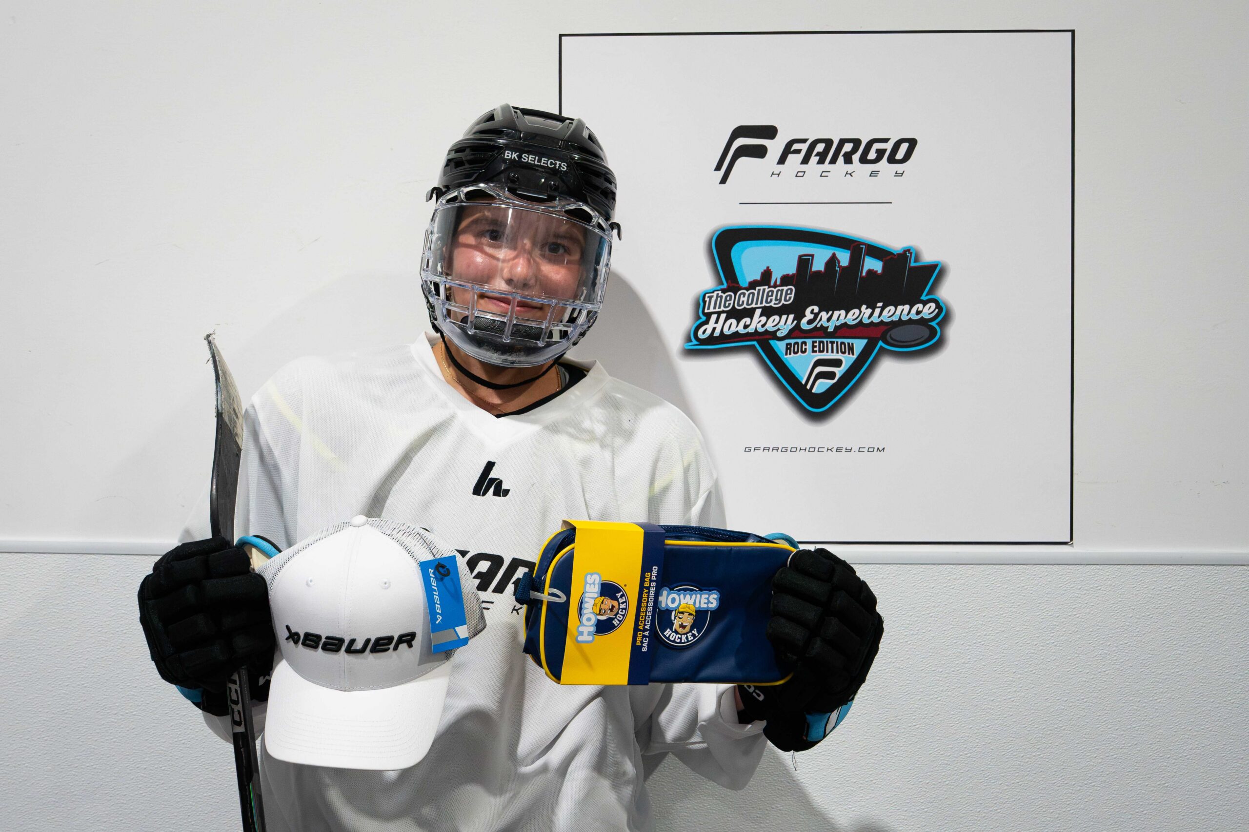 Game action during a Fargo Hockey competitive game